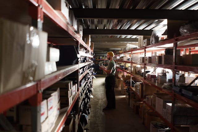 Zone de stockage retours et SAV